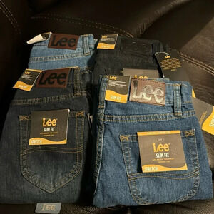 Boys Lee slim fit tapered leg jeans NWT jeans 4 Pair